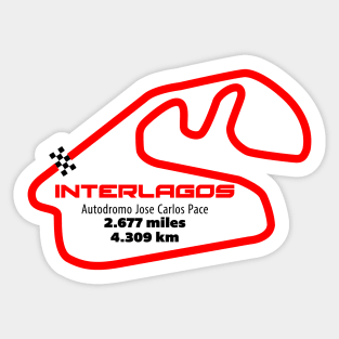 Interlagos Brazil Track Graphic Sticker